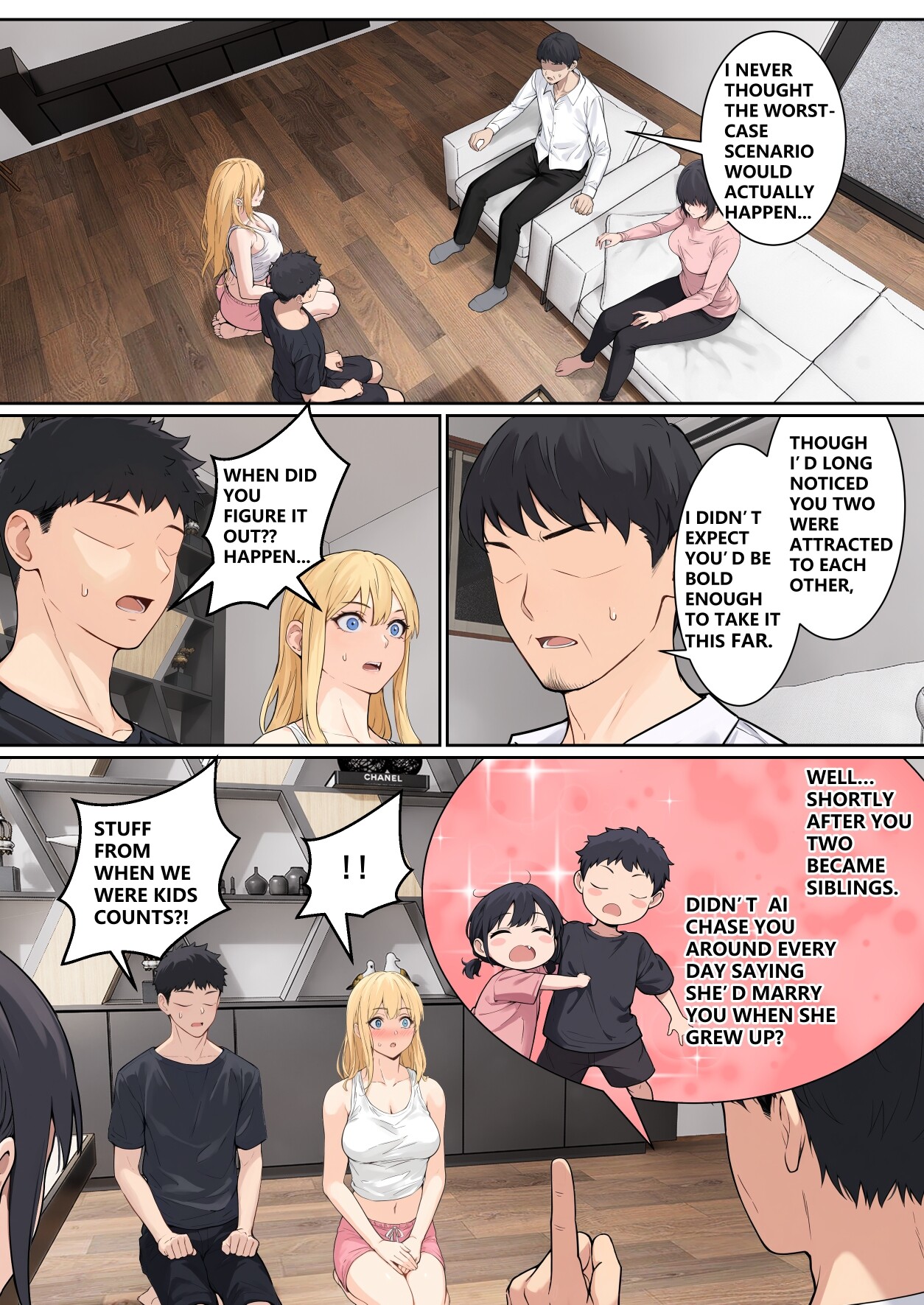 Hentai Manga Comic-My AR glasses can see various stats about my foster sister!?-Read-196